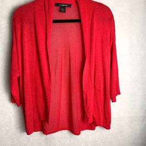 89th & Madison 100% Rayon Open Cardigan Small